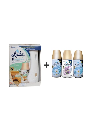 Glade Otomatik Sprey Okyanus + Temizliğin Ferahlığı + Lavanta 4 x 269 ML