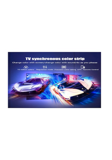 Prntech, Tv Ekran Senkron Led Arka Işık  (55 İnç-4 Kenar)