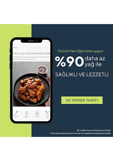 Kumtel Fastfryer XL HAF-01 Airfryer Yağsız Fritöz