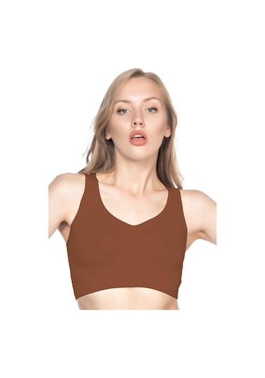 Kahve Mı Emay 4001 Soft Sporcu Büstiyer Kahve