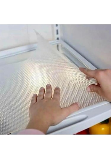 45 Cm X 1 Metre Kaymaz Dolap Içi Çekmece Raf Örtüsü Kaydırmaz Raf Örtüsü Beyaz