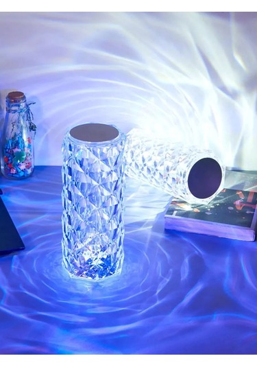 Menko Şarj Edilebilir Gece Lambası Kristal 218181569 Şeffaf Kristal