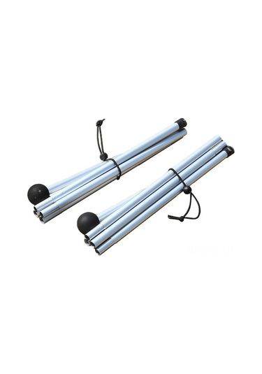 Hafif Alüminyum Kamp Çadırı Direkleri, Katlanabilir Taşınabilir Şemsiye Direği Seti 2 Parça Çok Renkli Çok Renkli