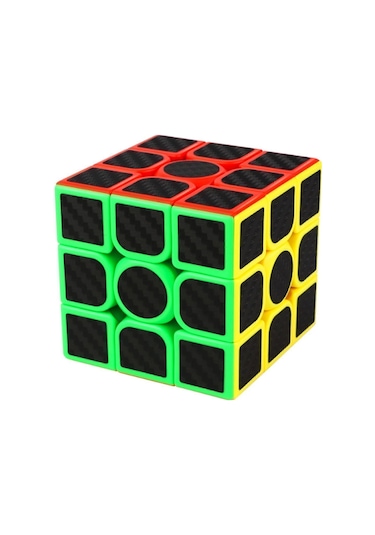 3x3x3 Professıonal Speed Cube Carbon Fıber - Karbon Fiber Profesyonel Rubik Zeka Sabır Küpü