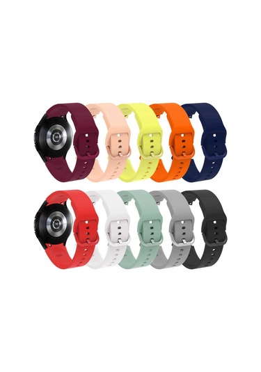 Galaxy Watch 4 44mm Krd-50 Uyumlu Kordon Lumena Beyaz