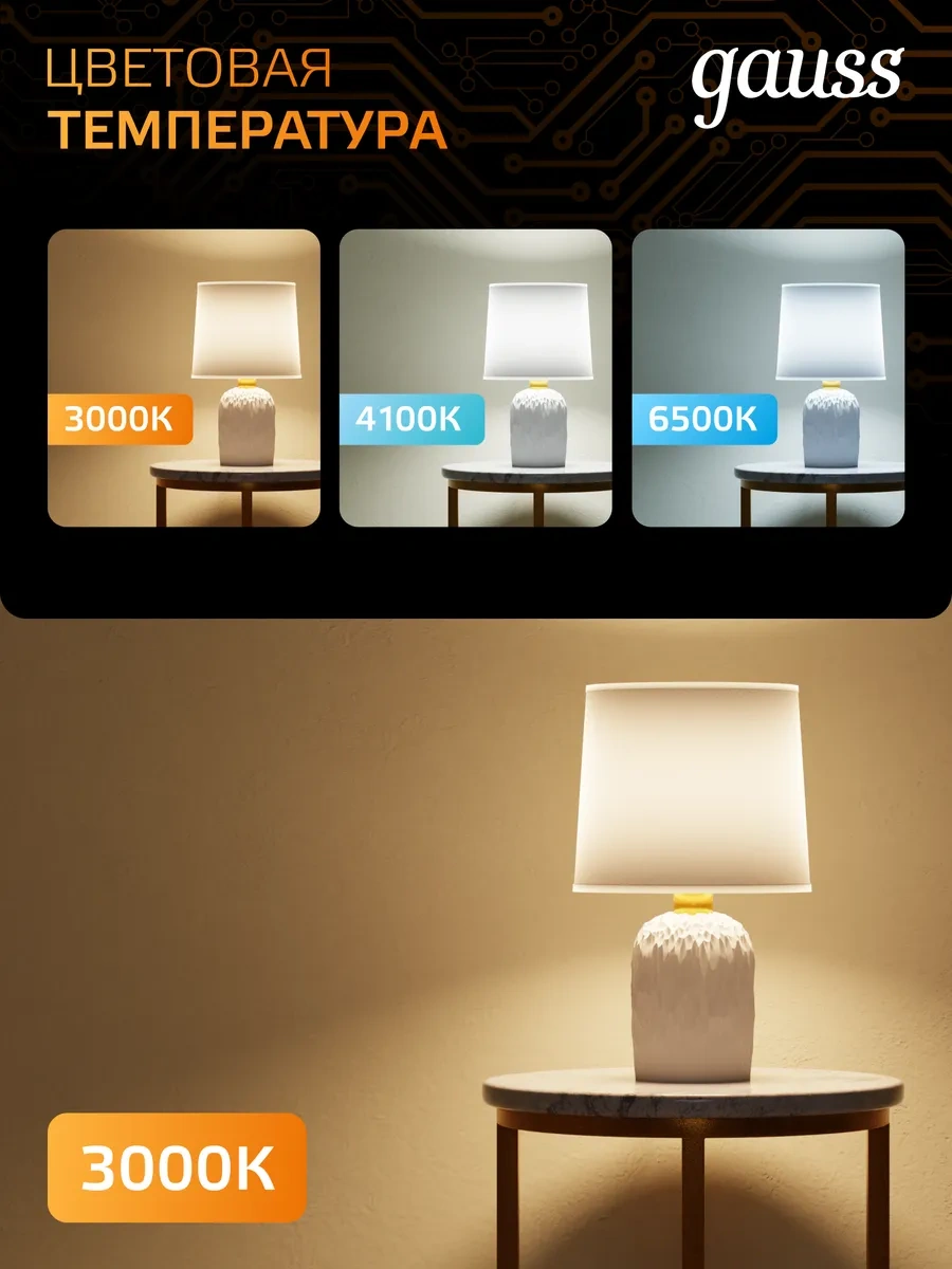 Gauss E27 G125 22w 3000k Ilık Işık Led Ampul 158442320