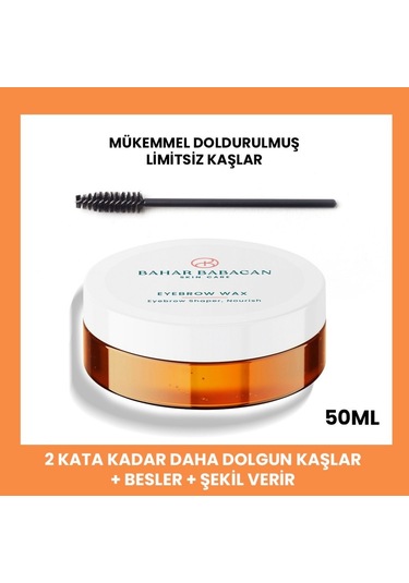Bahar Babacan Kalıntı Bırakmayan Özel Dokulu Hacim Veren Kaş Sabitleyici ve Şekillendirici Wax 50 ML