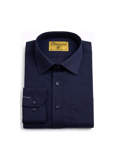 Fabio Cassani Uzun Kol Klasik Erkek Dacron Gömlek 7550 Lacivert