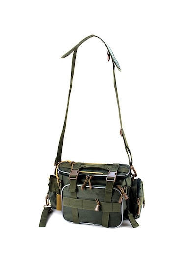 Hallow Olta Takımı Çanta Olta Takımı Saklama Çantası Organizatör Yeşil Ordu