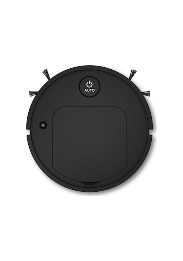 2024 Yeni 5-in-1 Robotlu Süpürge Usb Şarj Edilebilir Otomatik Temizleme Süpürme Black Siyah