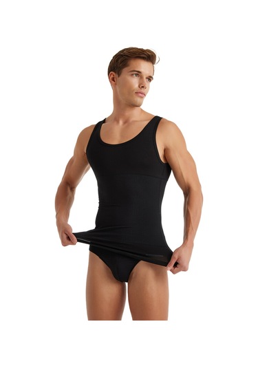 Erkek Korse Atlet 9209 - Siyah