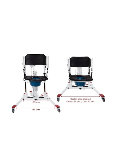 Medikaltec Comfort Plus Dm-190u New Portatif Mobil Lift Hasta Transfer Lifti