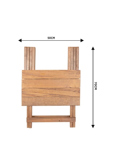 Ahşap Katlanır Masa Piknik Masası Balkon Masası Meşe