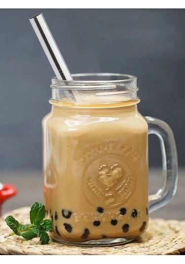 Black Drop Smoothie Ve Kokteyl İçin Geniş Pipetler, 12 Mm, 4 Adet. 159884353