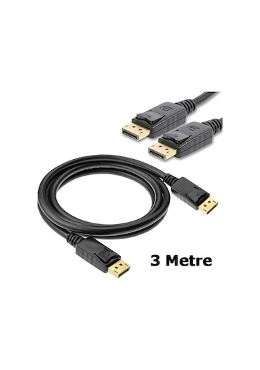 3M Metre Displayport To Displayport Kablo Display Port - Dp To Dp