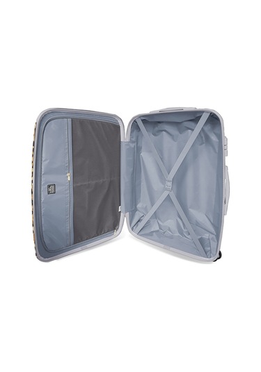 Coral High Kahverengi Leopar Desenli Pc Büyük Boy Valiz 70cm 16843 Kahverengi