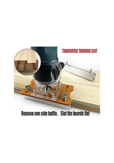 Singree Ahşap Freze Masası Giriş Plakası, Alüminyum Alaşımlı Konumlandırıcı, 65mm Freze Ucu İçin Doğru Montaj Ve Sabitlik Sağlar, Ahşap İşleme Aracı