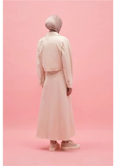 Armine Nakışlı Natural Denim Ceket 25y5902 Naturel Krem