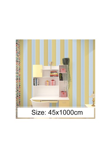 Sones Yaratıcı Pvc Tuğla Dekorasyon Duvar Kağıdı Çıkartmaları Yatak Odası Oturma Odası Duvar Su Geçirmez Duvar Kağıdı Rulosu, Boyut: 45 X 1000cm Sarı Diğer