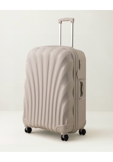 Madame Coco Huitre Valiz/bavul - Bej - Büyük Boy 8684427033920 Ekru