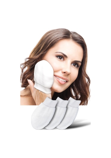 Mikrofiber Yüz ve Makyaj Temizleme Eldiveni 3 Adet