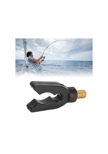 Kangvka Siyah Pvc Bakır U Şekilli Balıkçılık Kamışı Dayama, Kayma Önleyici, Esnek, Kolay Kurulum, Carbon Kamışları Korumak İçin Balıkçılık Aksesuarı