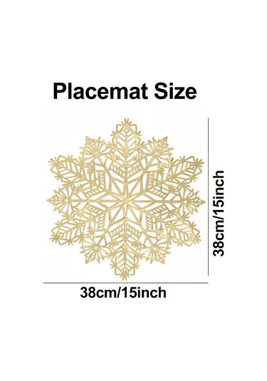 Kar Tanesi Amerikan Servisleri Süslemeleri Kırmızı Kar Tanesi Amerikan Servisleri B Altın