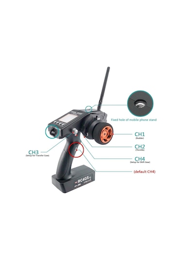 Radiolink RC4GS V2 2.4Ghz Uzaktan Kumanda Radio Kontrol & R6FG Al