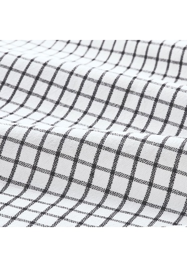 Kurulama Bezi, Beyaz-koyu Gri, 45x60 Cm, 4 Adet Gri