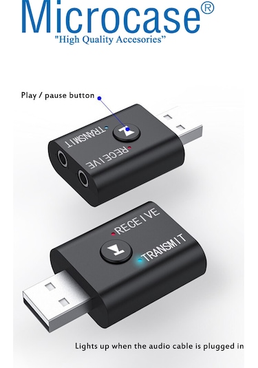 Bluetooth 5.0 2In1 Usb Ses Alıcı - verici Mini Adaptör - Al2610