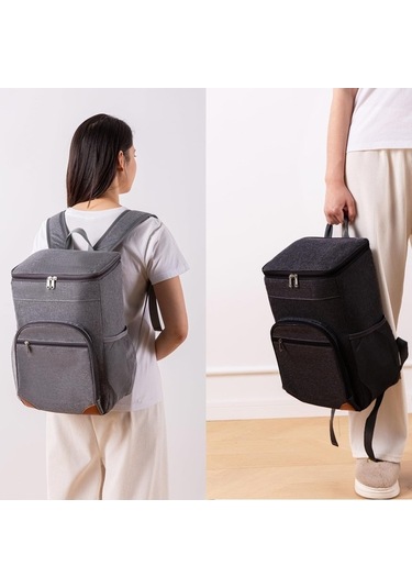 Jzcat- Tun 15 L Soğutucu Sırt Çantası, Sızdırmaz, Soğutucu Siyah