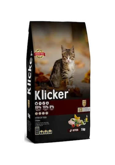 Klıcker Tavuklu Yavru Kedi Kuru Maması 1 KG