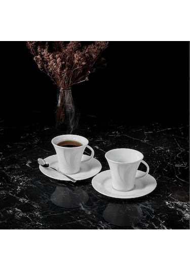 Güral Porselen Soprano 4 Parça Çay Fincan Takımı