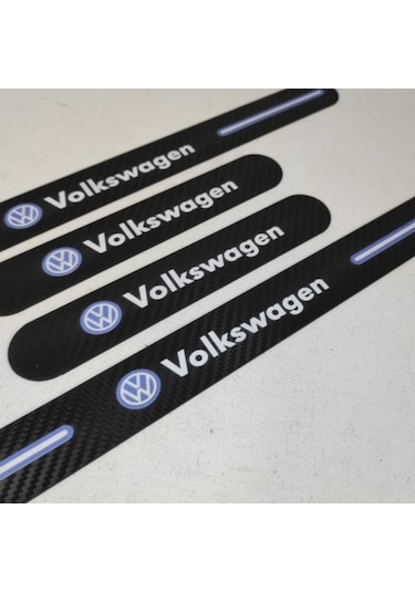 Volkswagen Passat B8 Uyumlu Carbon Kapı Eşiği 4'Lü Set Kırılmaz (548480557)