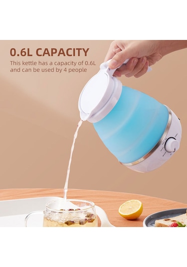 Yaozixa Katlanabilir Seyahat Su Isıtıcısı - 5 Sıcaklık Modlu, 0.6l Kapasiteli, Bebek Sütü Ve Çay İçin Pratik