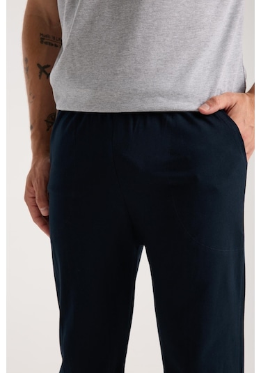 Akbeniz Erkek Gri Düğmeli Yaka Kısa Kol Pijama Takımı