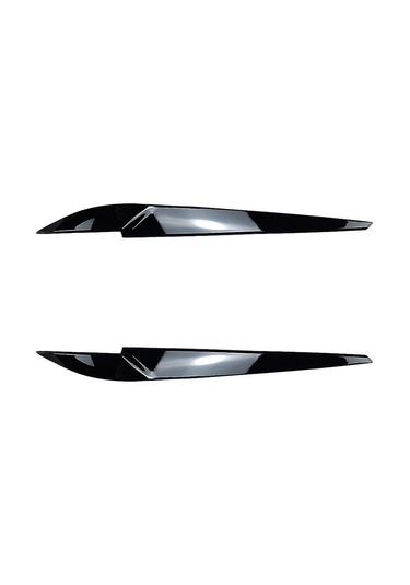 Symbee Bmw X5 X6 F15 F16 2014-2018 Ön Far Kaşlığı, Gloss Siyah Plastik, Korozyon Ve Çizik Koruması, Kolay Kurulum