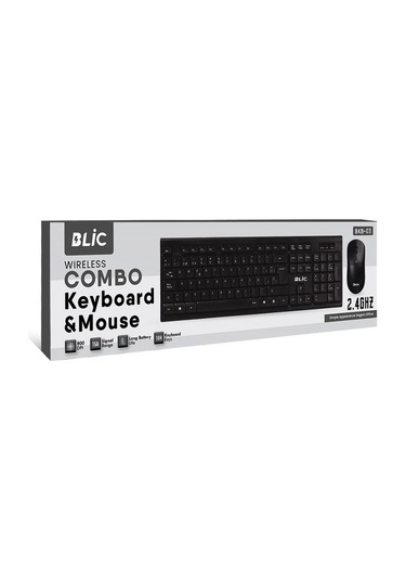 Blic Wireless Combo Klavye Mouse Seti Bkb-3
