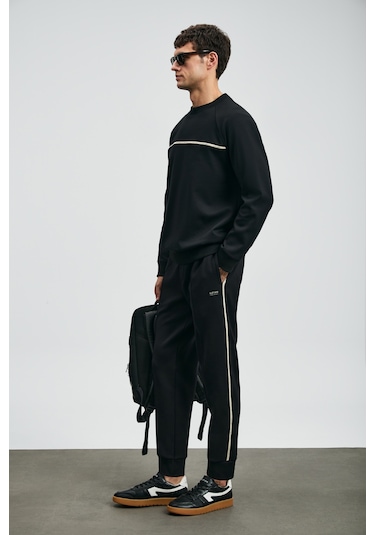 Lufian Cosmo Erkek Sweatshirt Siyah Siyah 112030181100100 Siyah