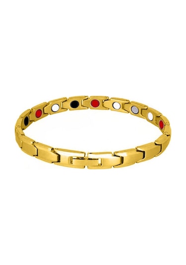 Moveevo Bayanlar İçin Sağlıklı Kullanimlı Manyetik Bileklik - Gümüş Renkli Magnetik Bilezik - Kolye Aksesuarı EP87