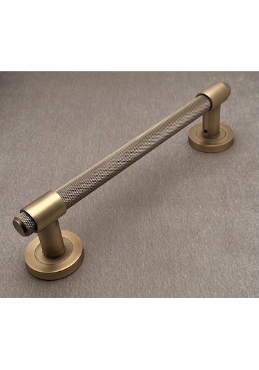 Punch Zamak A213 Mat Antik Sarı Çekme Kol Sürgülü Kapı Çekme Kolu 25 Cm 1 Adet