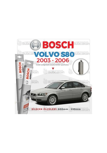 Volvo S80 Muz Silecek Takımı 2003-2006 Bosch Aeroeco