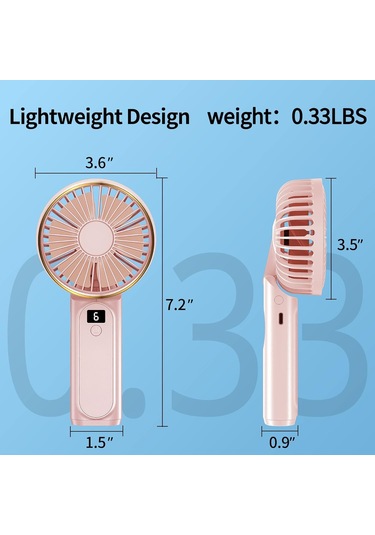 Jialan El Fanı, Taşınabilir Fan, 4000mah Şarj Edilebilir Kişisel