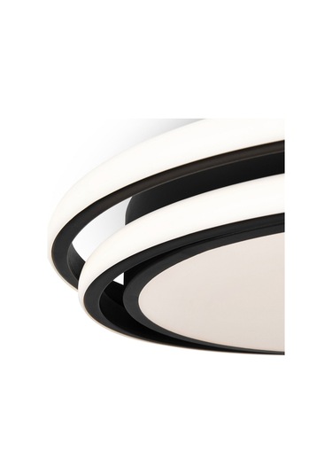 Tavan Led Avize Birmingham Salto Plafonyer 40cm Siyah - Sarı