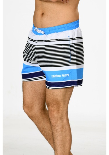 Enrico Ferry Erk Turkuaz Mıcro Hızlı Kuruyan Deniz Şortu Edy2249t