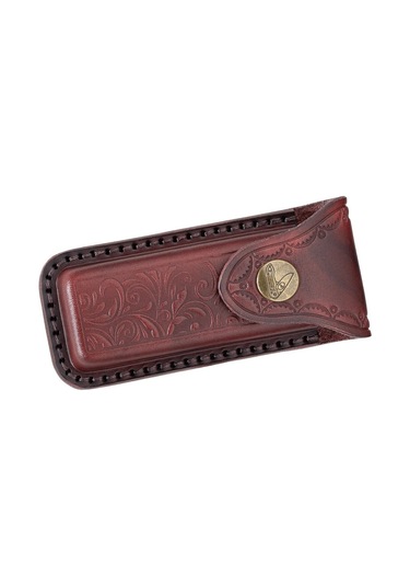 Fallkniven Phel Folding Knife Leather Sheath Deri Kamp Çakı Kılıf Kahverengi