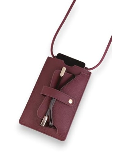 Hakiki Deri Kadın Cüzdan, Mürdüm Kadın Cüzdan, Kartlık Mürdüm