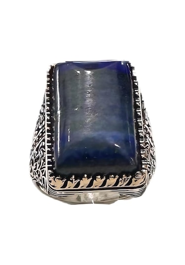 Lapis Taşlı Erkek Yüzük 250058263g32y Gümüş