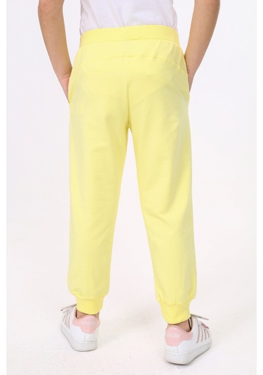 Toontoy Kız Çocuk Eşofman Alt Açık Sarı