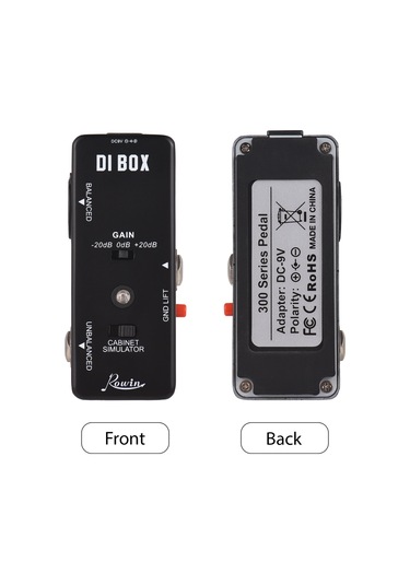 Ruicoo Rowın Lef331 Elektro Gitar Dı Box Efekt Pedalı - Düşük Distorsiyon, Denge/denge Olmayan Çıkış, Tam Metal Kasa